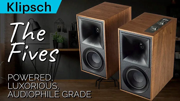 Klipsch The Fives. Powered shelf speakers of the flagship Heritage family